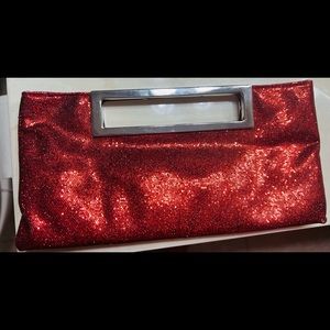 Vintage never been used Ruby Red Evening Clutch